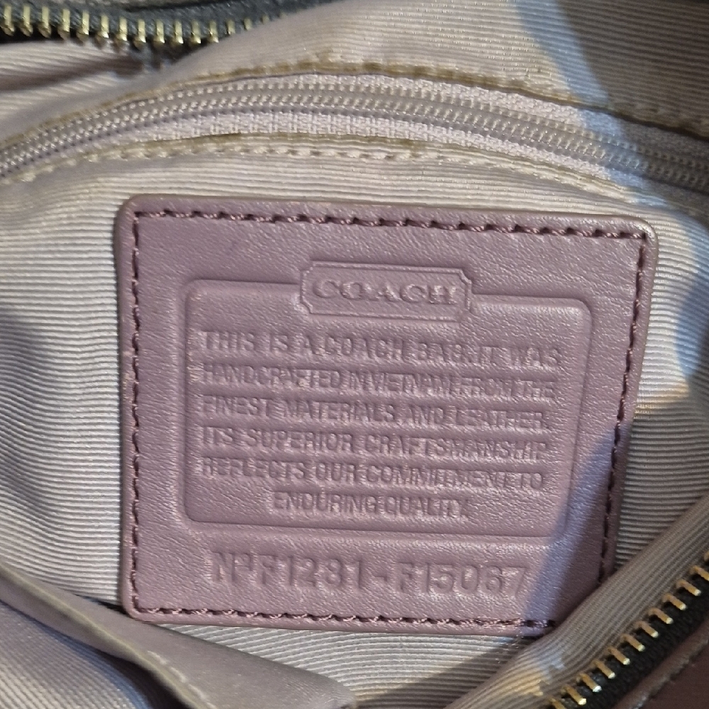 Coach Lavender Leather Women's Bag
